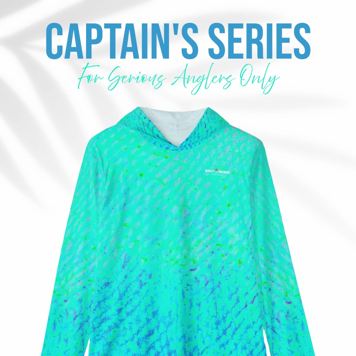 Salt Skins Men's Performance Hoodie Mingy Snapper Captains Series - The Ultimate Performance Men's Long Sleeve Fishing Shirt