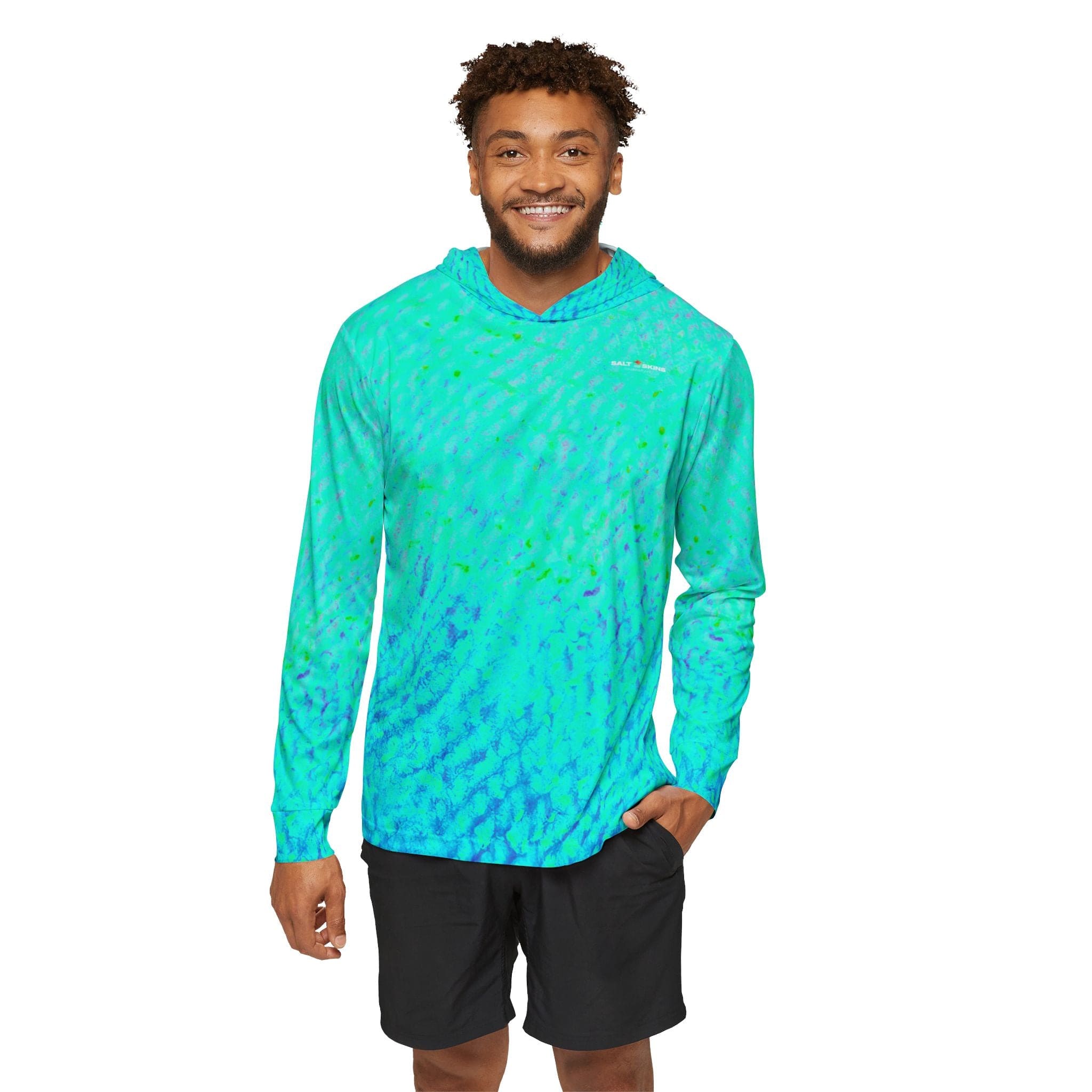Salt Skins Men's Performance Hoodie Mingy Snapper Captains Series - The Ultimate Performance Men's Long Sleeve Fishing Shirt