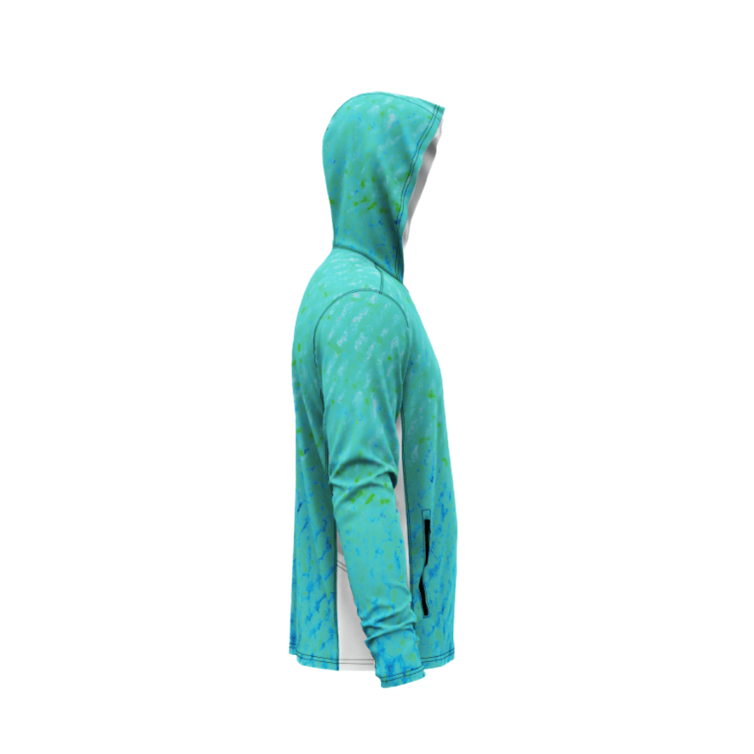Salt Skins Men's Performance Hoodie Mingy Snapper Side Vent Hoodie With Pockets