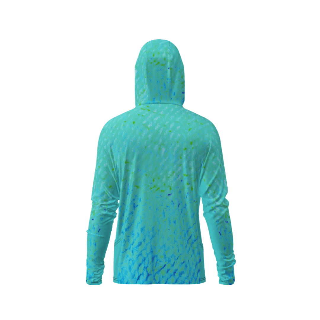 Salt Skins Men's Performance Hoodie Mingy Water Camo Side Vent Performance Hoodie