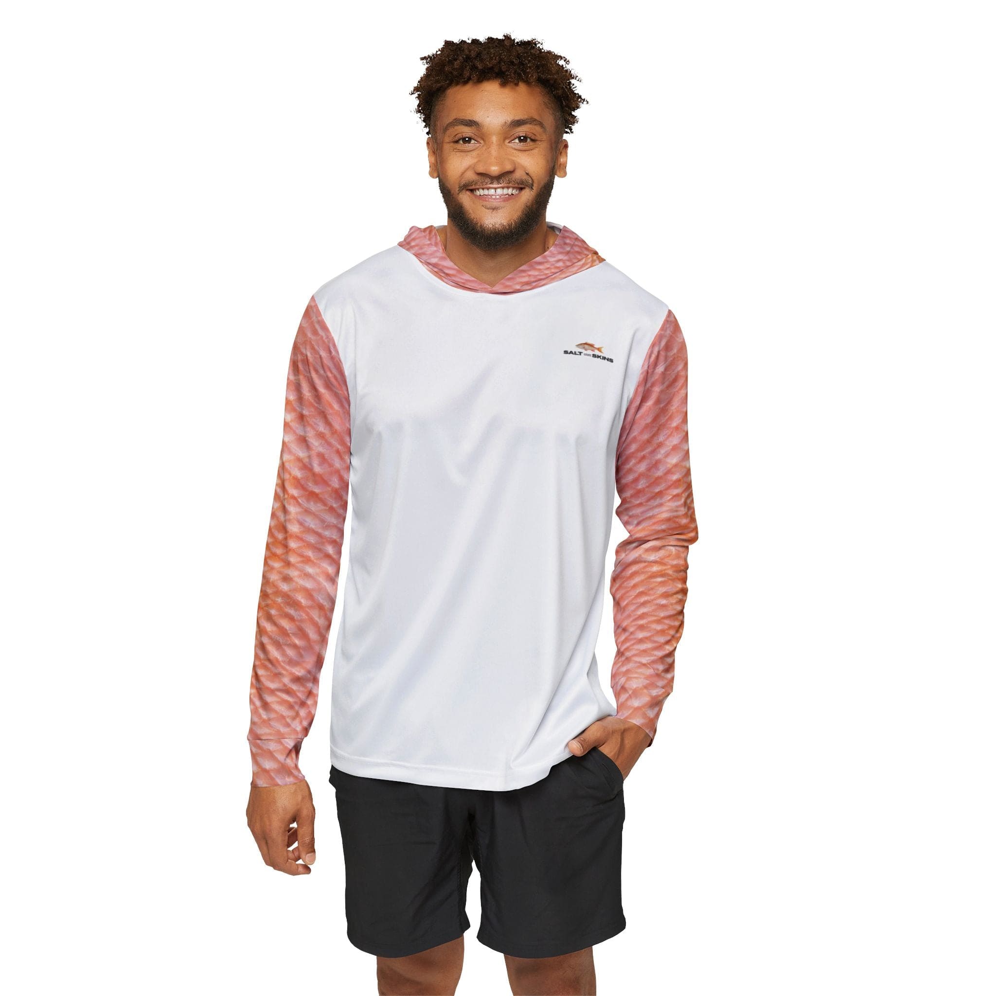 Salt Skins Men's Performance Hoodie Mutton Snapper II Men's Ultimate Performance Long Sleeve Fishing Shirt