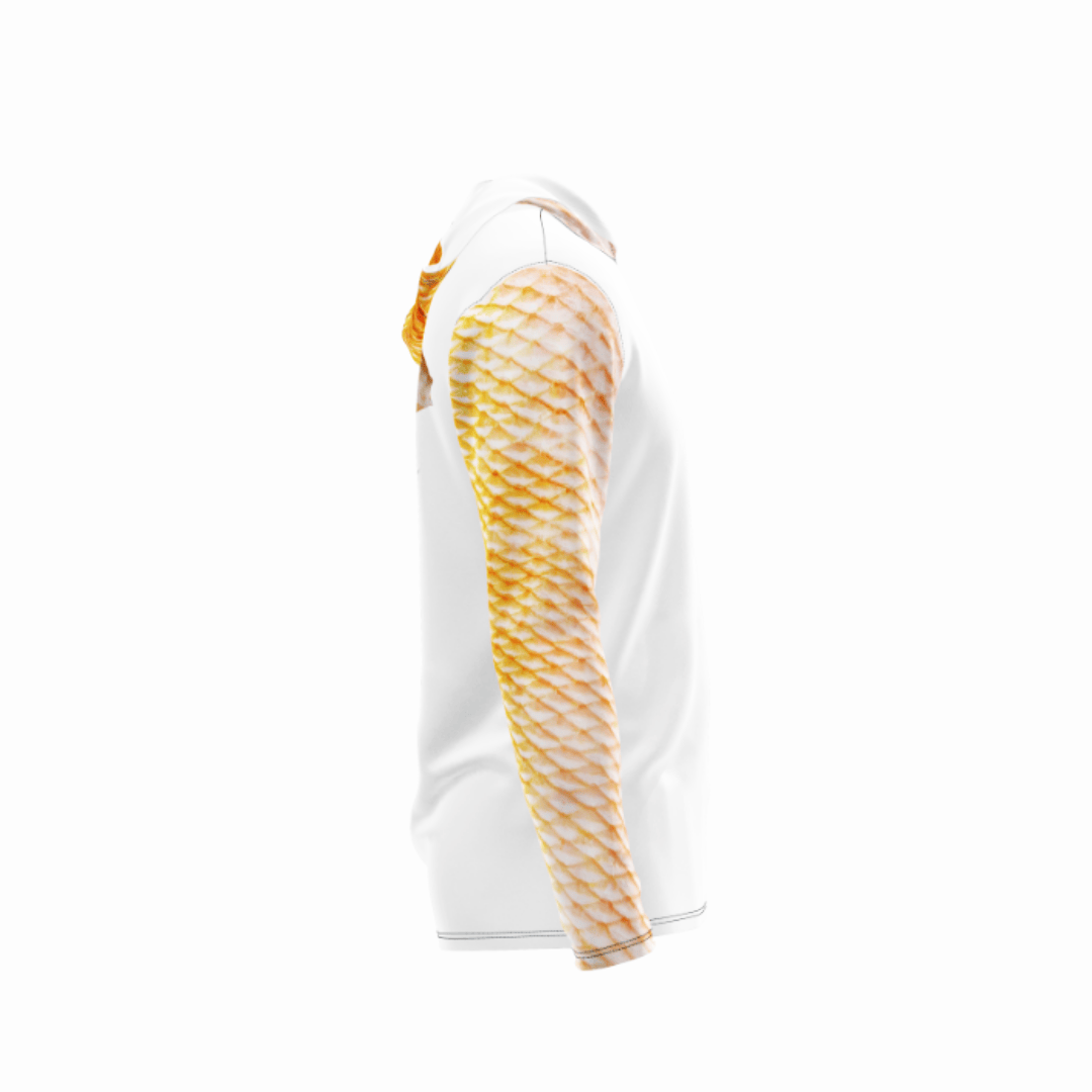 Salt Skins Men's Performance Hoodie Mutton Snapper Men's Long Sleeve Performance Fishing Shirt