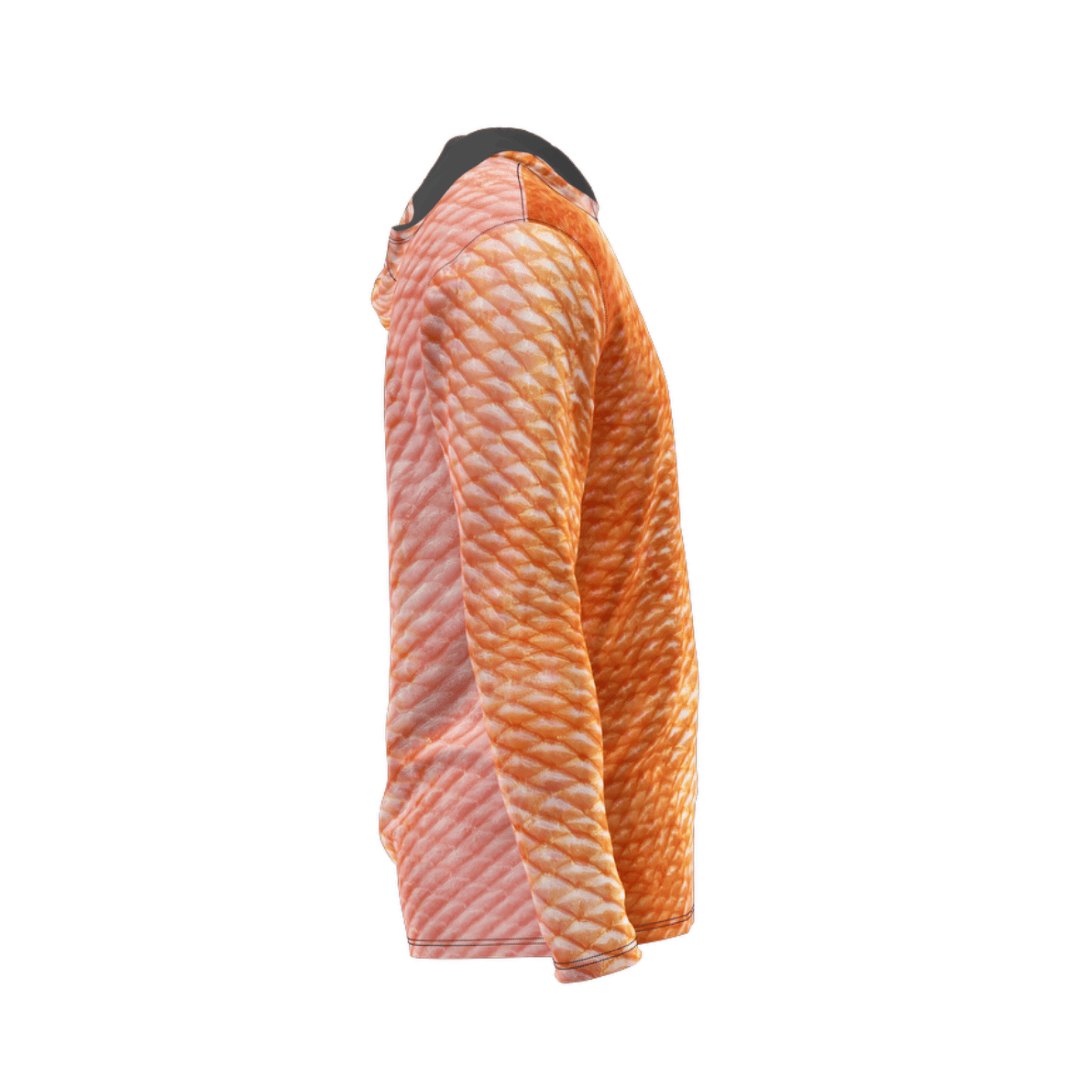 Salt Skins Men's Performance Hoodie Mutton Snapper Men's Long Sleeve Performance Fishing Shirt (Copy) (Copy)