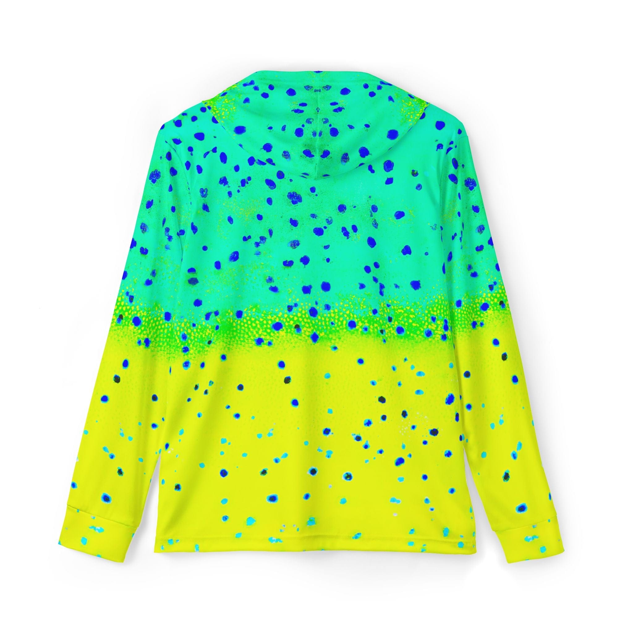 Salt Skins Men's Performance Hoodie New Mahi Turquoise Captains Series II - The Ultimate Performance Men's Long Sleeve Fishing Shirt