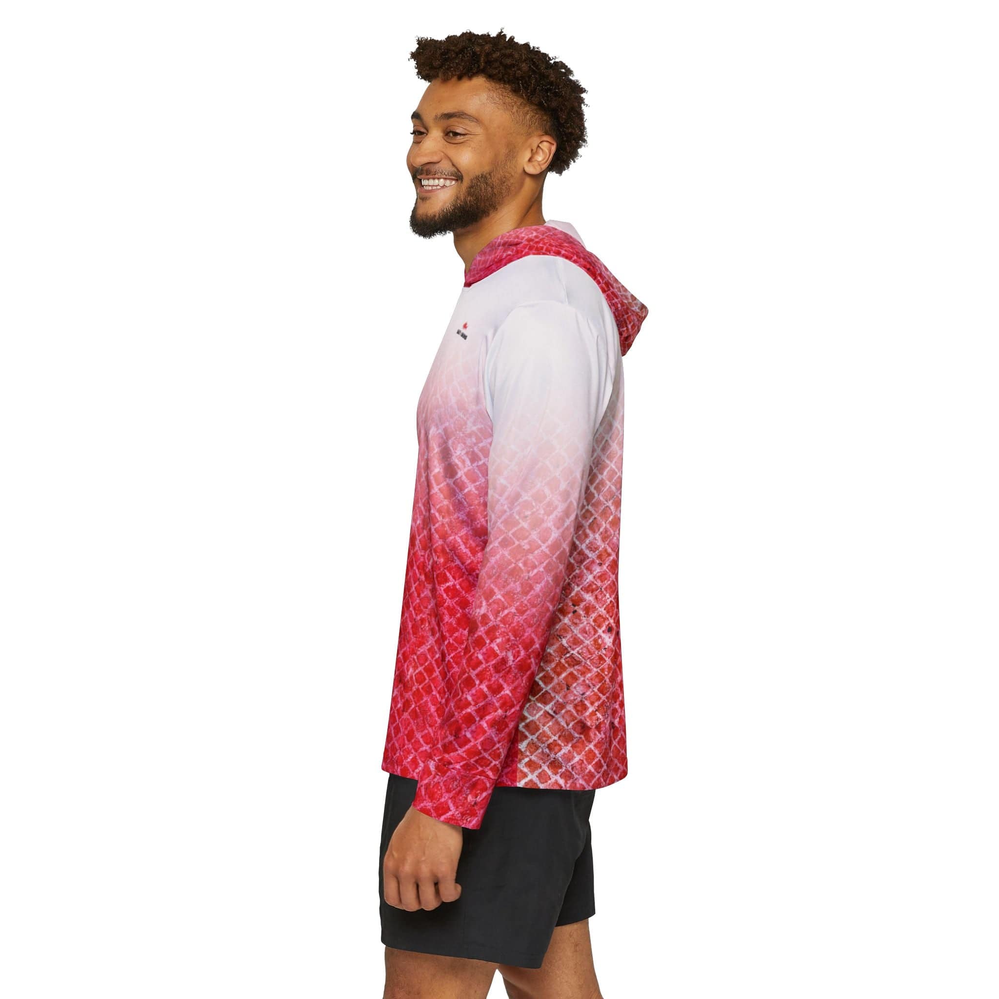 Salt Skins Men's Performance Hoodie Red Snapper Captains Series - The Ultimate Performance Men's Long Sleeve Fishing Shirt