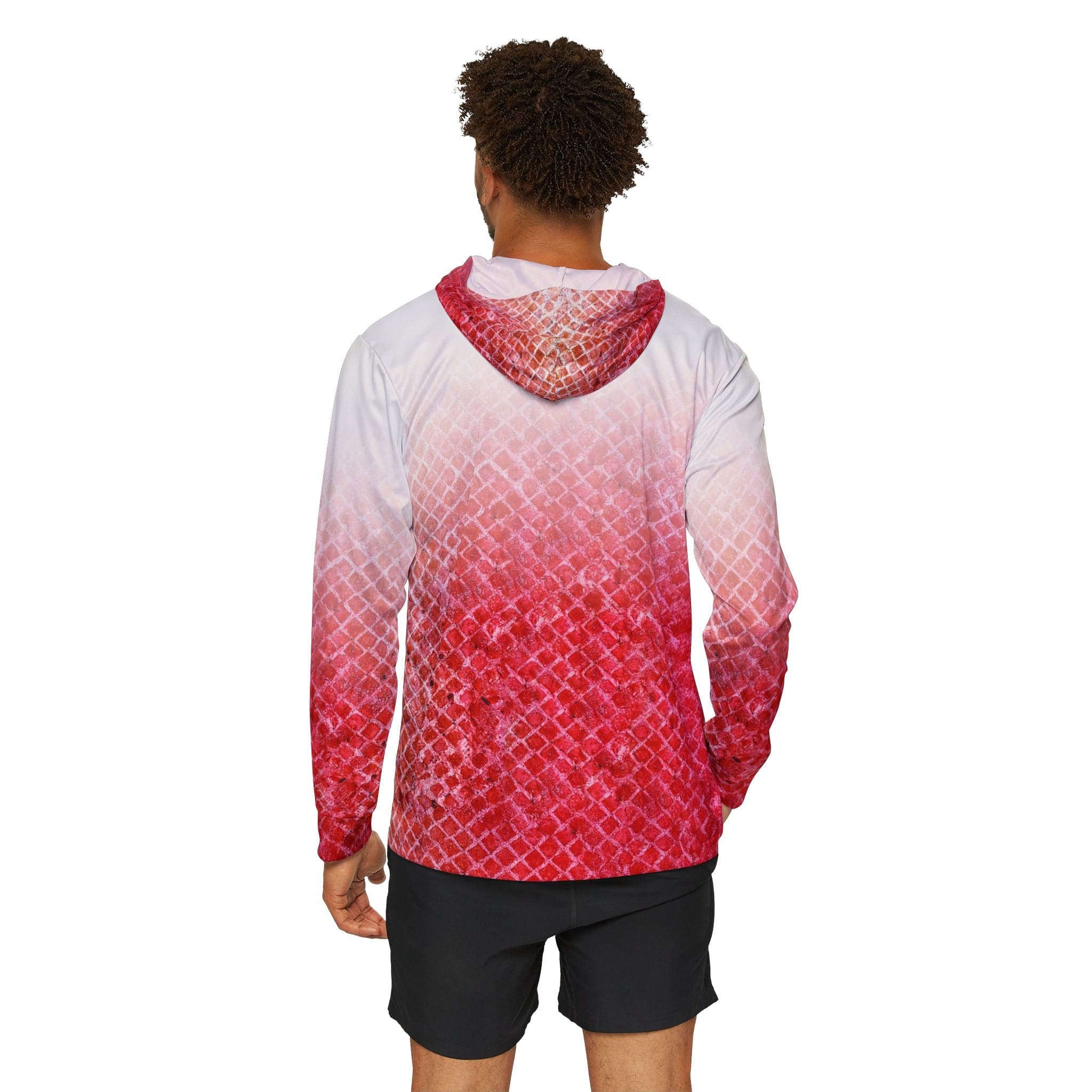 Salt Skins Men's Performance Hoodie Red Snapper Captains Series - The Ultimate Performance Men's Long Sleeve Fishing Shirt