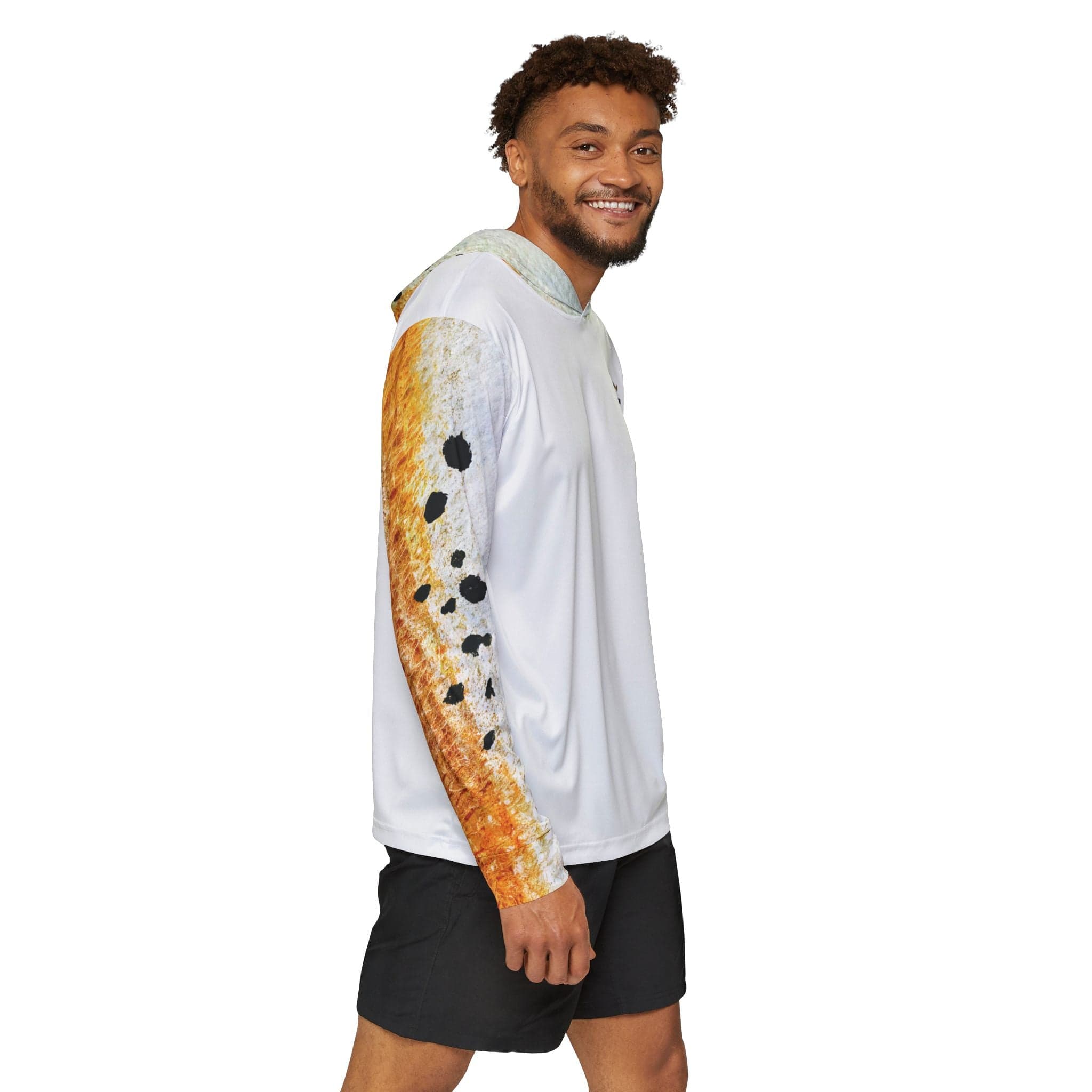 Salt Skins Men's Performance Hoodie Redfish Master Men's Ultimate Performance Long Sleeve Fishing Shirt