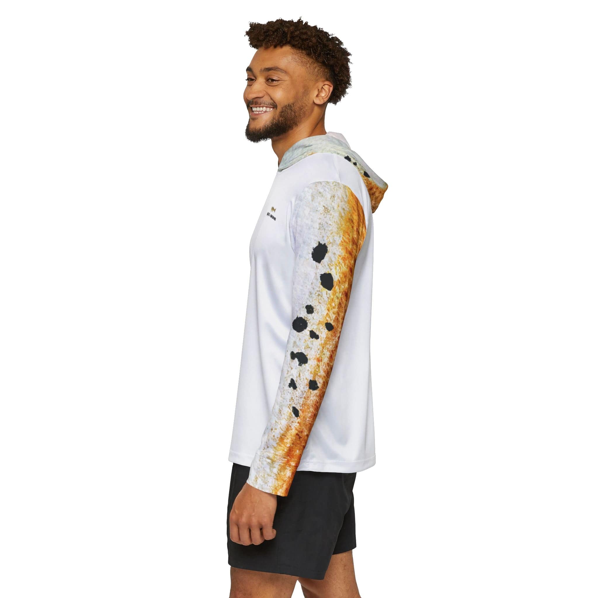 Salt Skins Men's Performance Hoodie Redfish Master Men's Ultimate Performance Long Sleeve Fishing Shirt