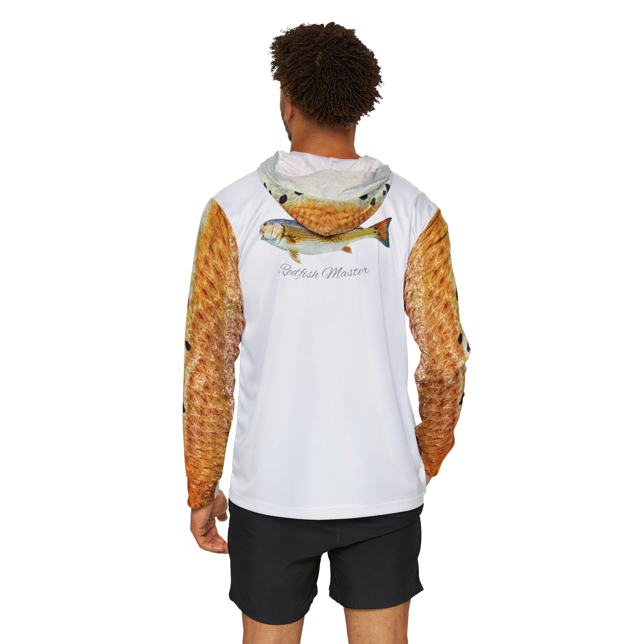 Salt Skins Men's Performance Hoodie Redfish Master Men's Ultimate Performance Long Sleeve Fishing Shirt