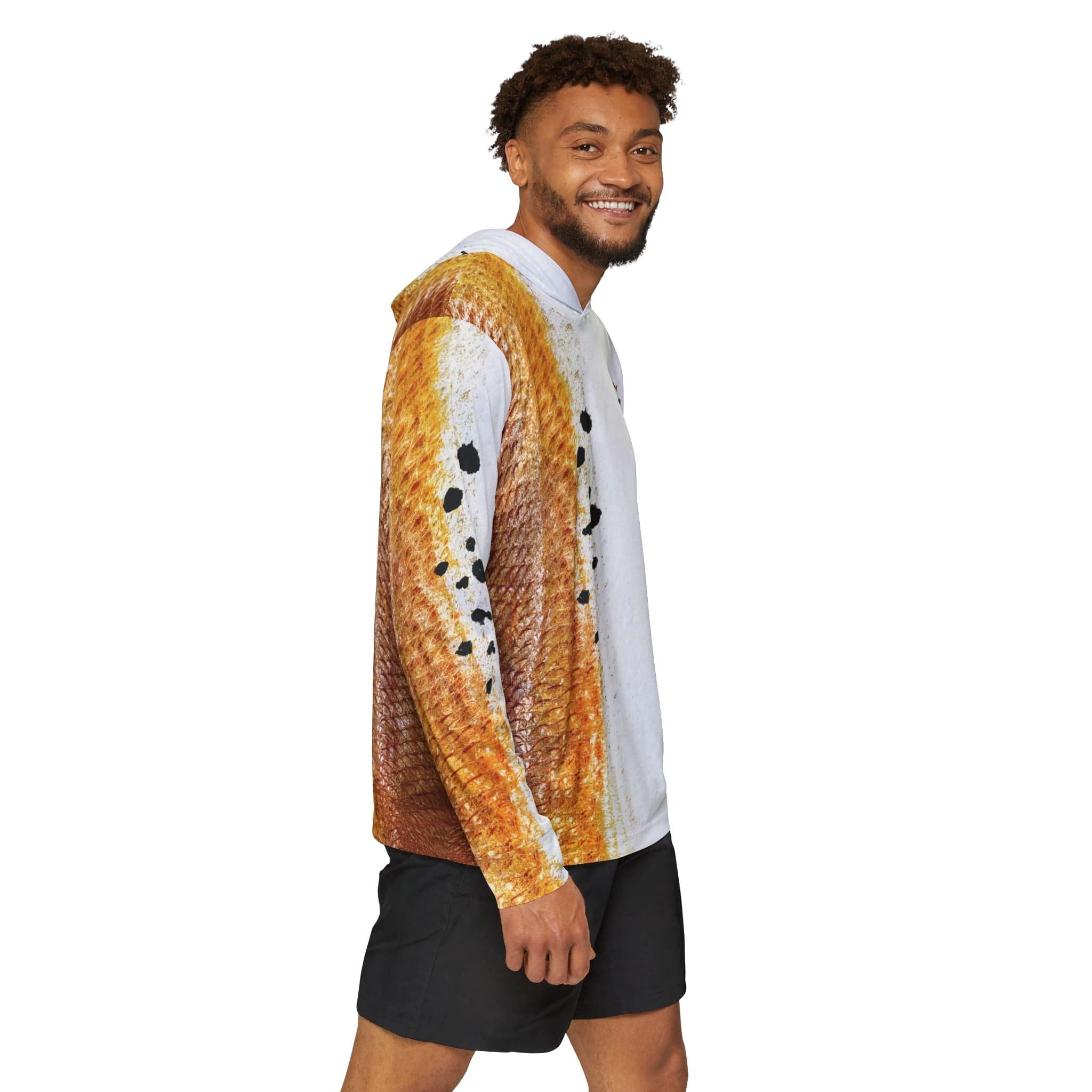 Salt Skins Men's Performance Hoodie Redfish Master Men's Ultimate Performance Long Sleeve Fishing Shirt