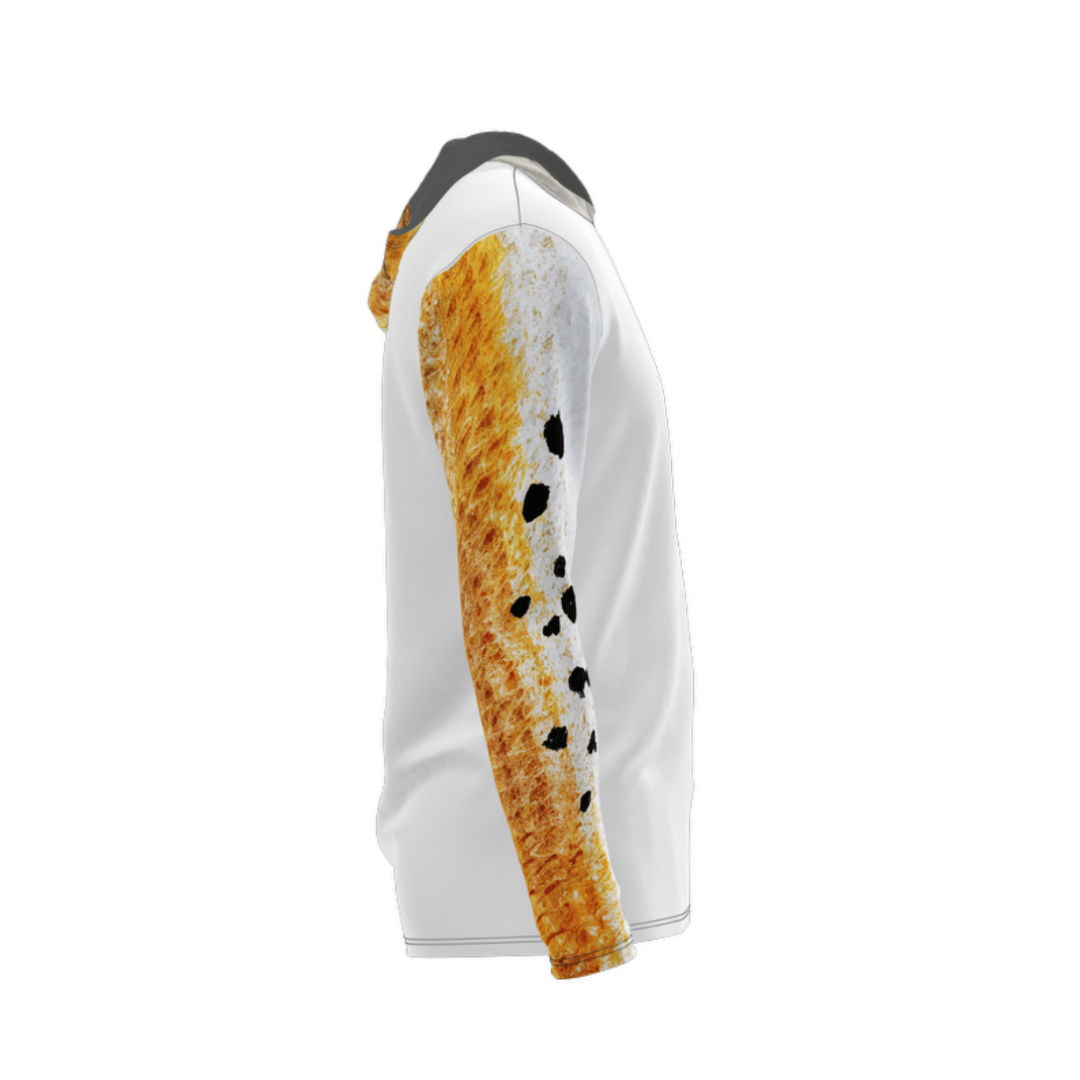 Salt Skins Men's Performance Hoodie Redfish "Orange" Men's Long Sleeve Performance Fishing Hoodie