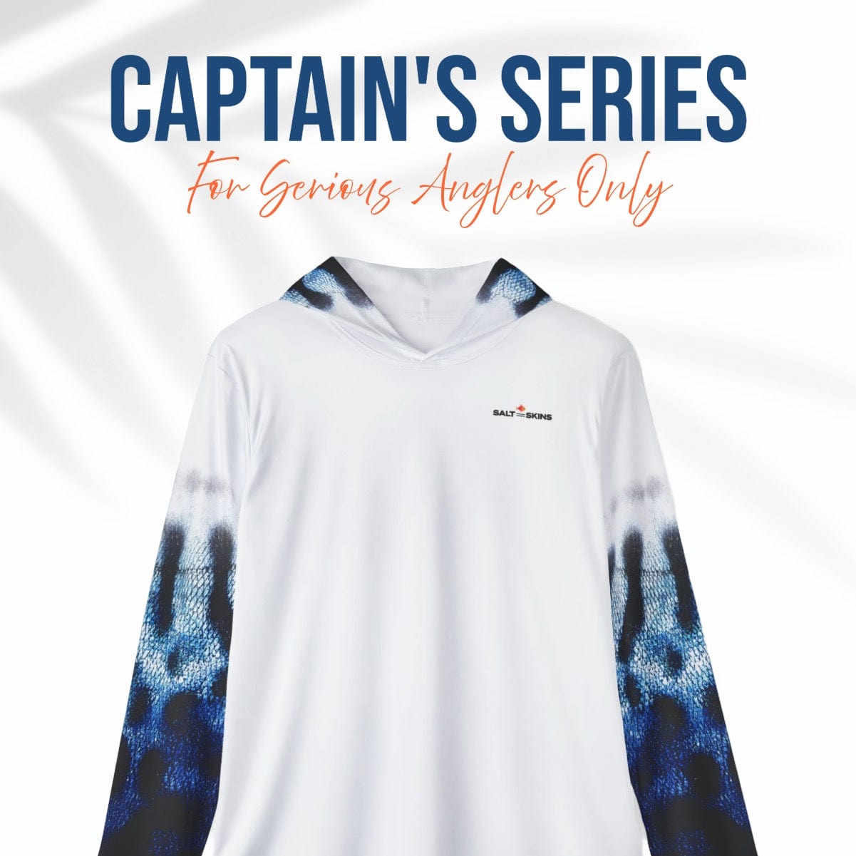 Salt Skins Men's Performance Hoodie Spanish Mackerel II - The Ultimate Performance Men's Long Sleeve Fishing Shirt