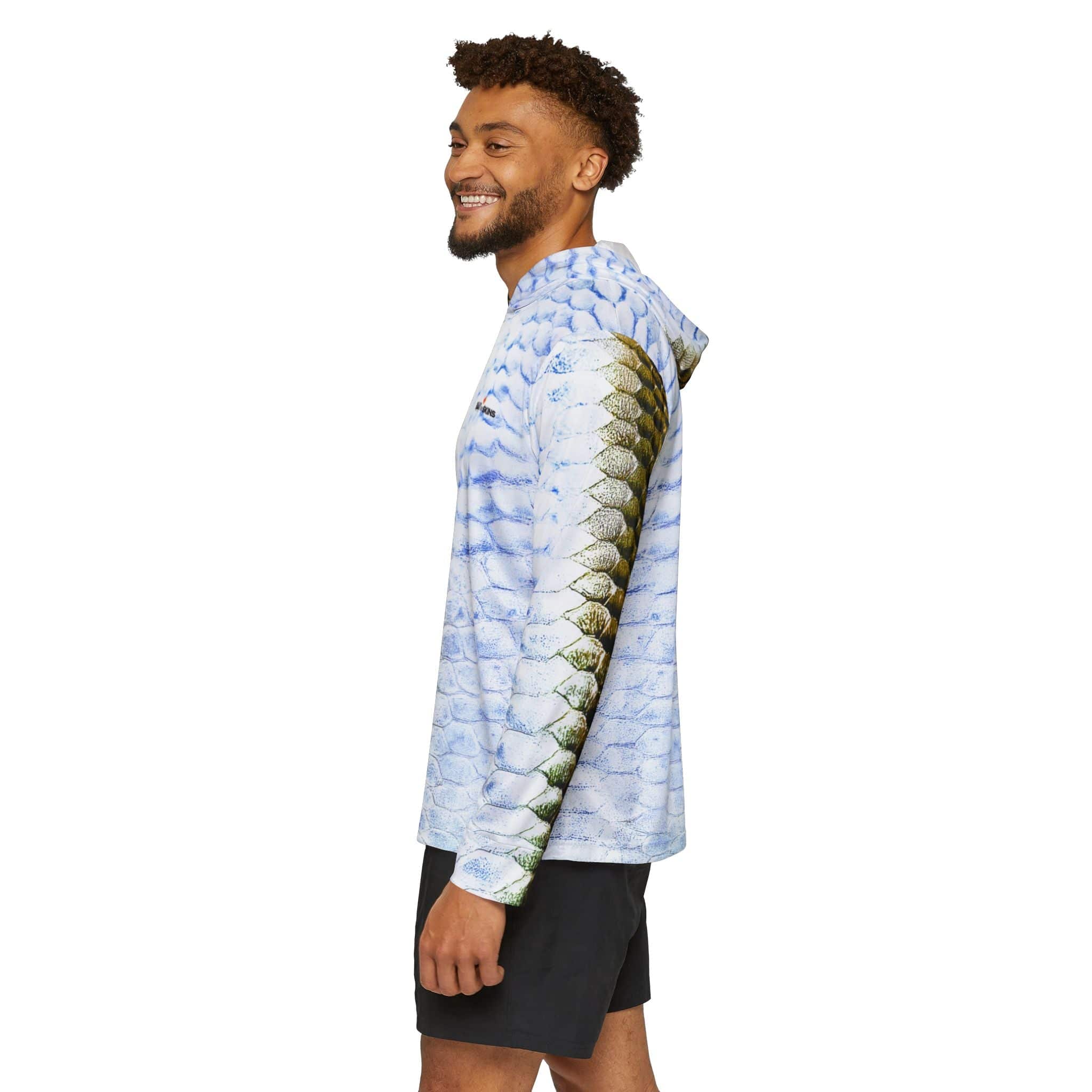 Salt Skins Men's Performance Hoodie Tarpon Captains Series Ultimate Performance Men's Long Sleeve Fishing Shirt