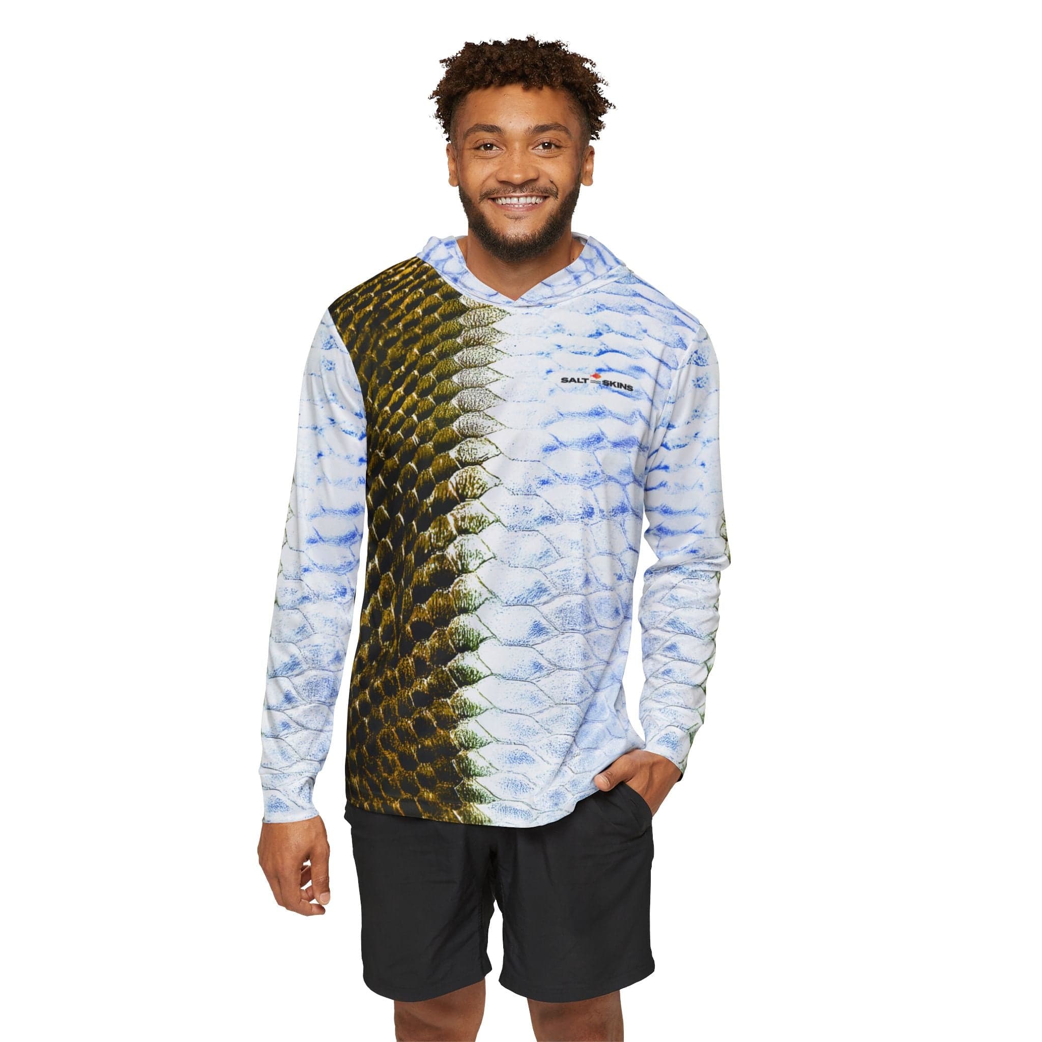 Salt Skins Men's Performance Hoodie Tarpon Captains Series Ultimate Performance Men's Long Sleeve Fishing Shirt