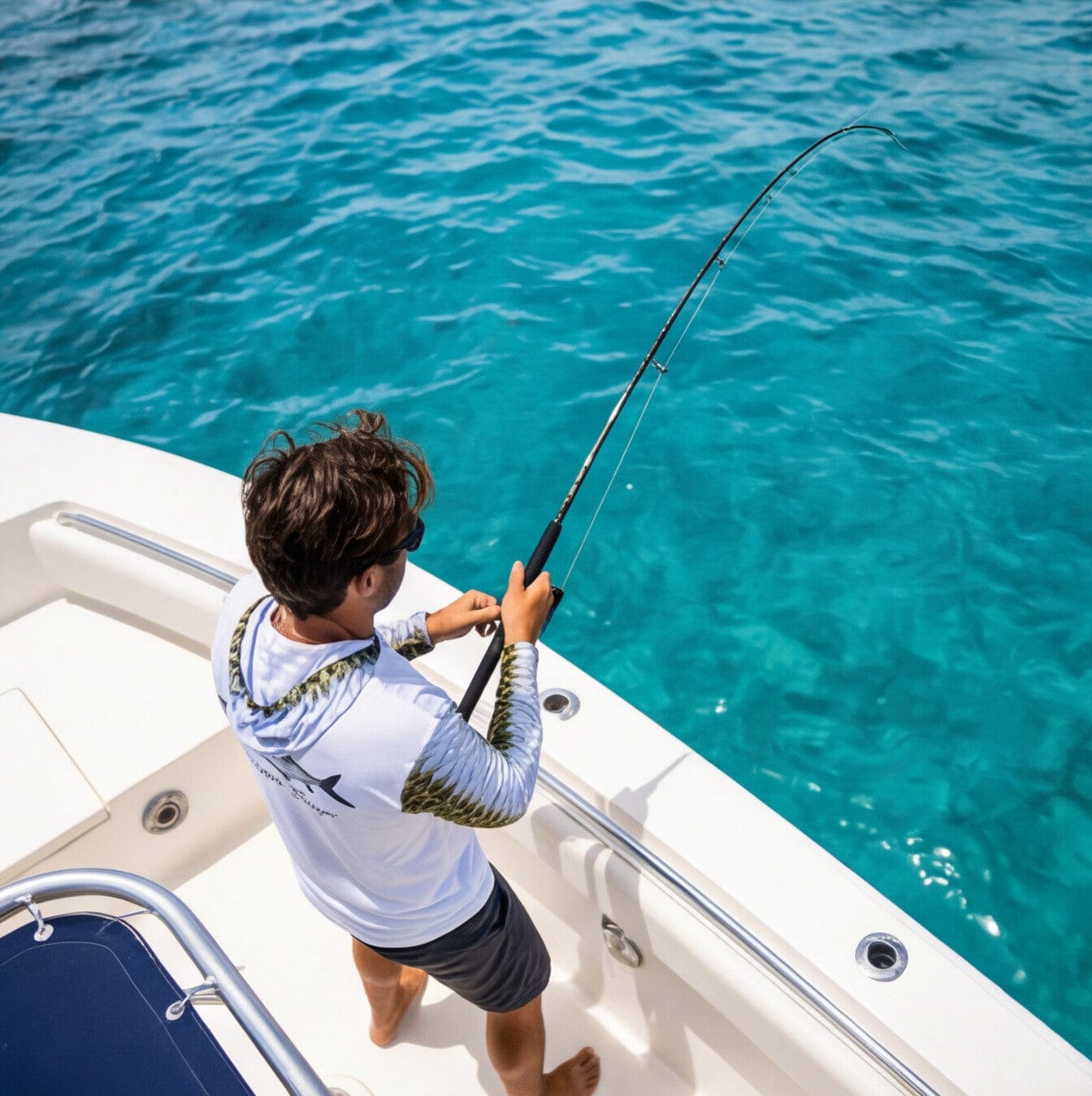 Salt Skins Men's Performance Hoodie Tarpon Slayer II Men's Ultimate Performance Long Sleeve Fishing Shirt