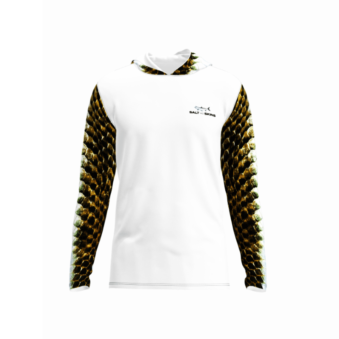 Salt Skins Men's Performance Hoodie The Silver King Tarpon Men's Long Sleeve Performance Fishing Shirt (Copy) (Copy)