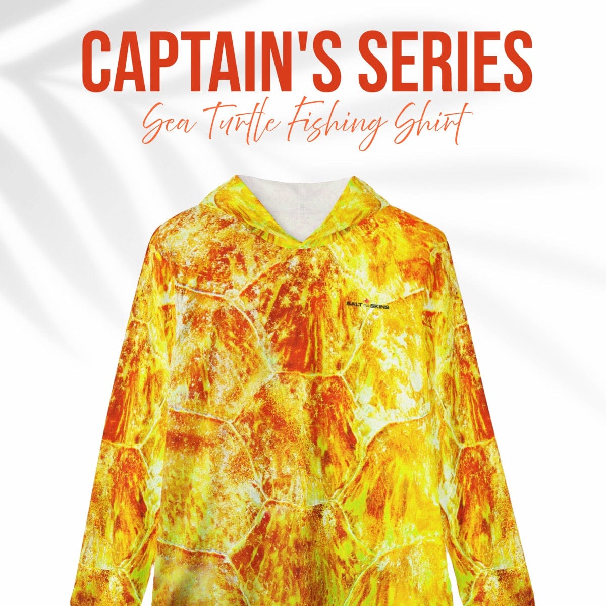 Salt Skins Men's Performance Hoodie The Ultimate Sea Turtle Performance Men's Long Sleeve Fishing Shirt