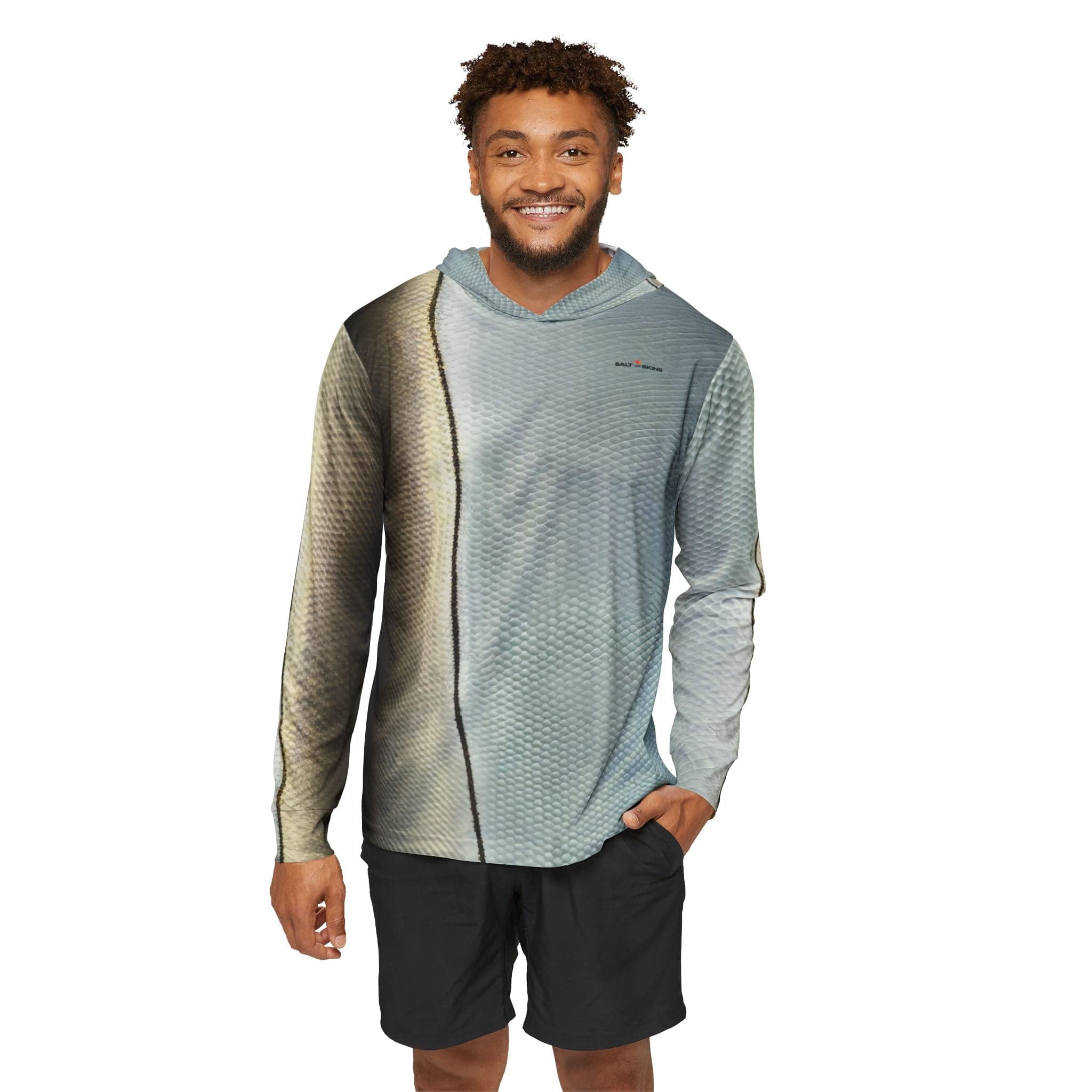 Salt Skins Men's Performance Hoodie The Ultimate Snook Captains Series - Men's Long Sleeve Performance Fishing Shirt