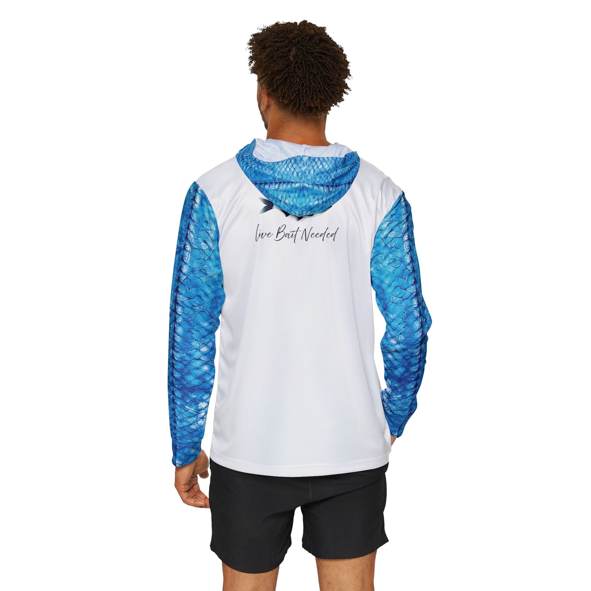 Salt Skins Men's Performance Hoodie Threadfin Herring II Men's Ultimate Performance Long Sleeve Fishing Shirt