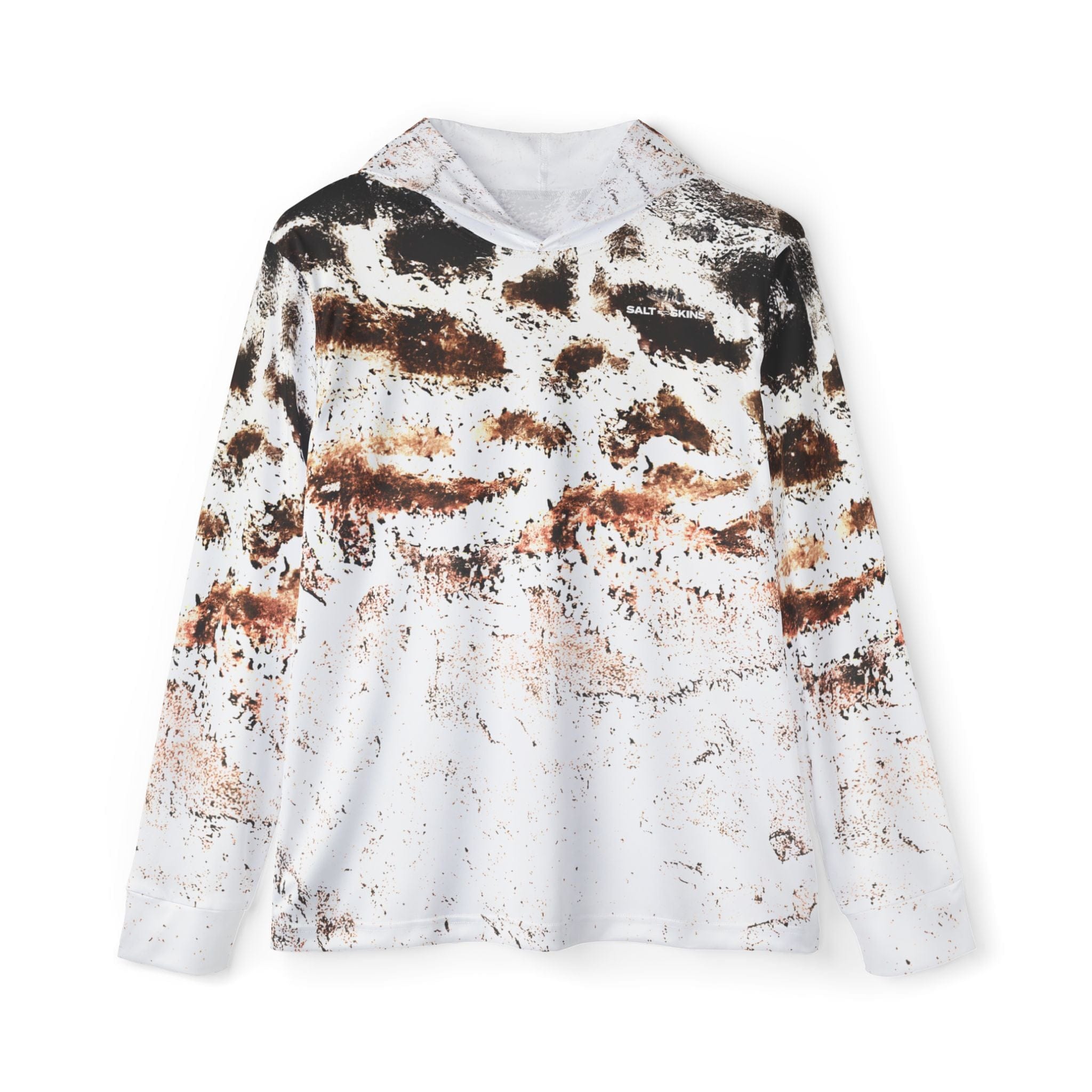 Salt Skins Men's Performance Hoodie XS / Brown Black Grouper - The Ultimate Performance Men's Long Sleeve Fishing Shirt