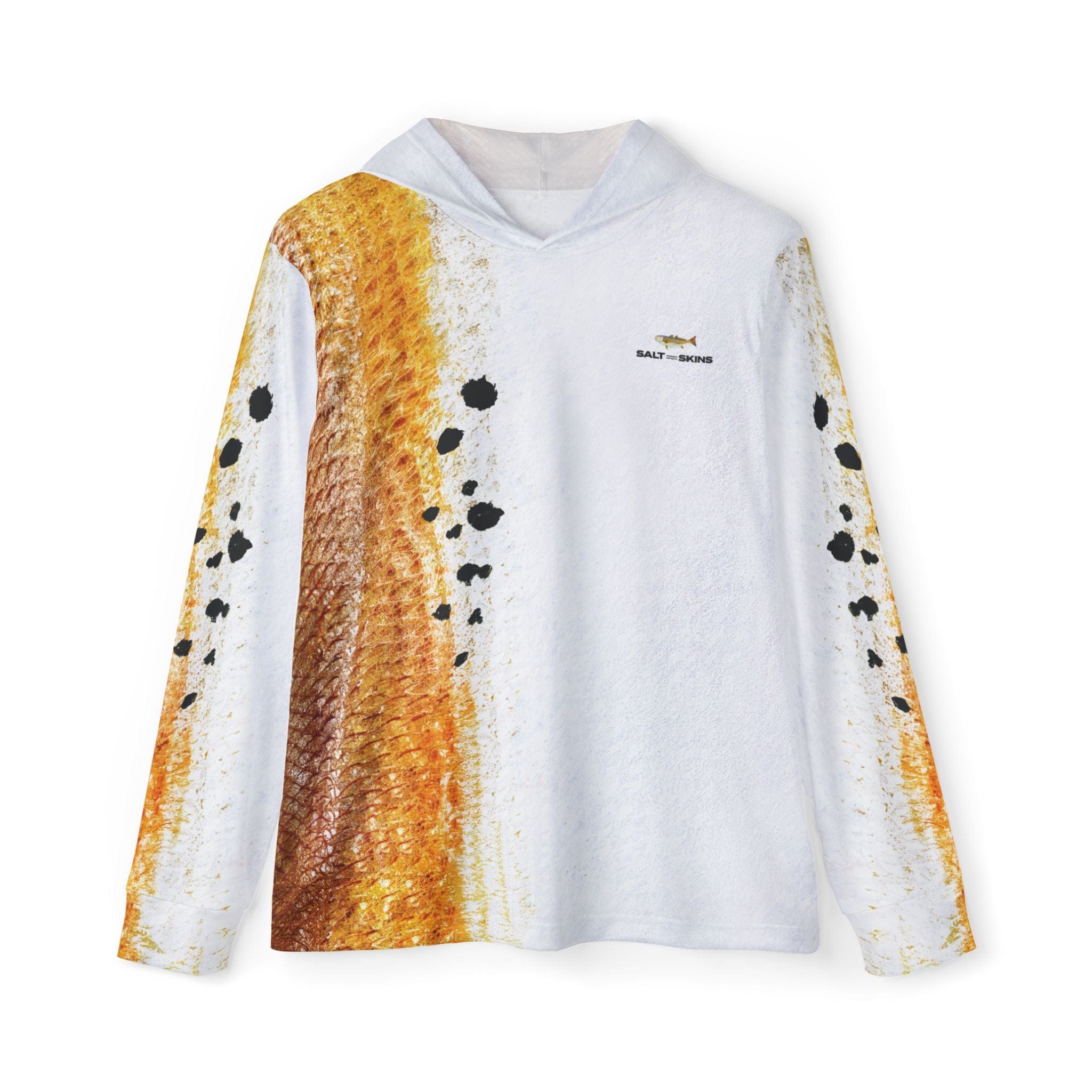 Salt Skins Men's Performance Hoodie XS / Orange Red Redfish Master Men's Ultimate Performance Long Sleeve Fishing Shirt