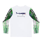Salt Skins Men's Performance Shirt Barracuda Long Sleeve Men's Shirt Fishing Performance Green