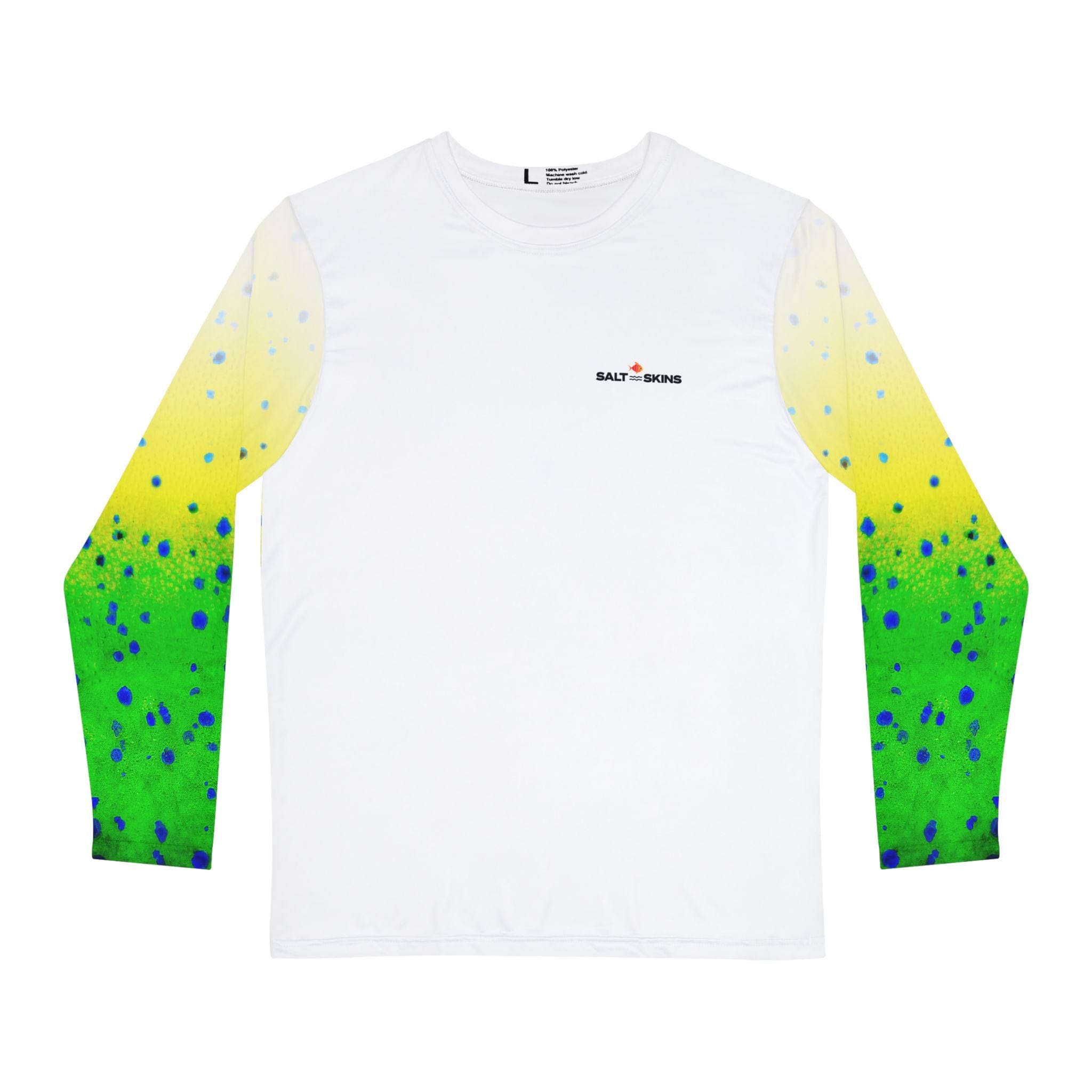 Salt Skins Men's Performance Shirt Mahi Long Sleeve Men's Shirt Fishing Performance Green