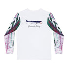 Salt Skins Performance Shirt Barracuda Long Sleeve Men's Shirt Fishing Performance Purple