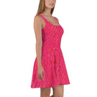 Salt Skins Skirt Dress Vivid Pink Ocean Coral Women's Flared Skirt Dress
