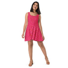 Salt Skins Skirt Dress Vivid Pink Ocean Coral Women's Flared Skirt Dress