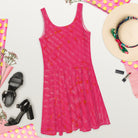 Salt Skins Skirt Dress Vivid Pink Ocean Coral Women's Flared Skirt Dress
