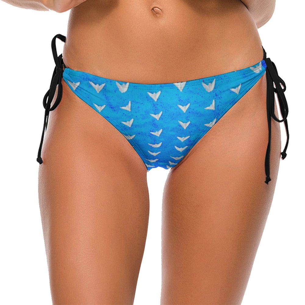 Salt Skins Swimsuit Bottom Salt Skins Sand Dollar Doves Blue Bikini Bottom