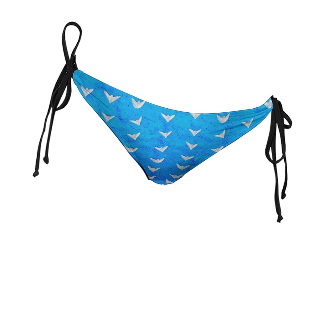 Salt Skins Swimsuit Bottom Salt Skins Sand Dollar Doves Blue Bikini Bottom