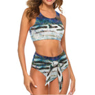 Salt Skins Two Piece Women's Swimsuit Blue Tiger Women's Two Piece Swimsuit Bikini