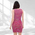 Salt Skins Women's Fitted Dress Pink Siren Women’s Fitted Beach Travel Dress
