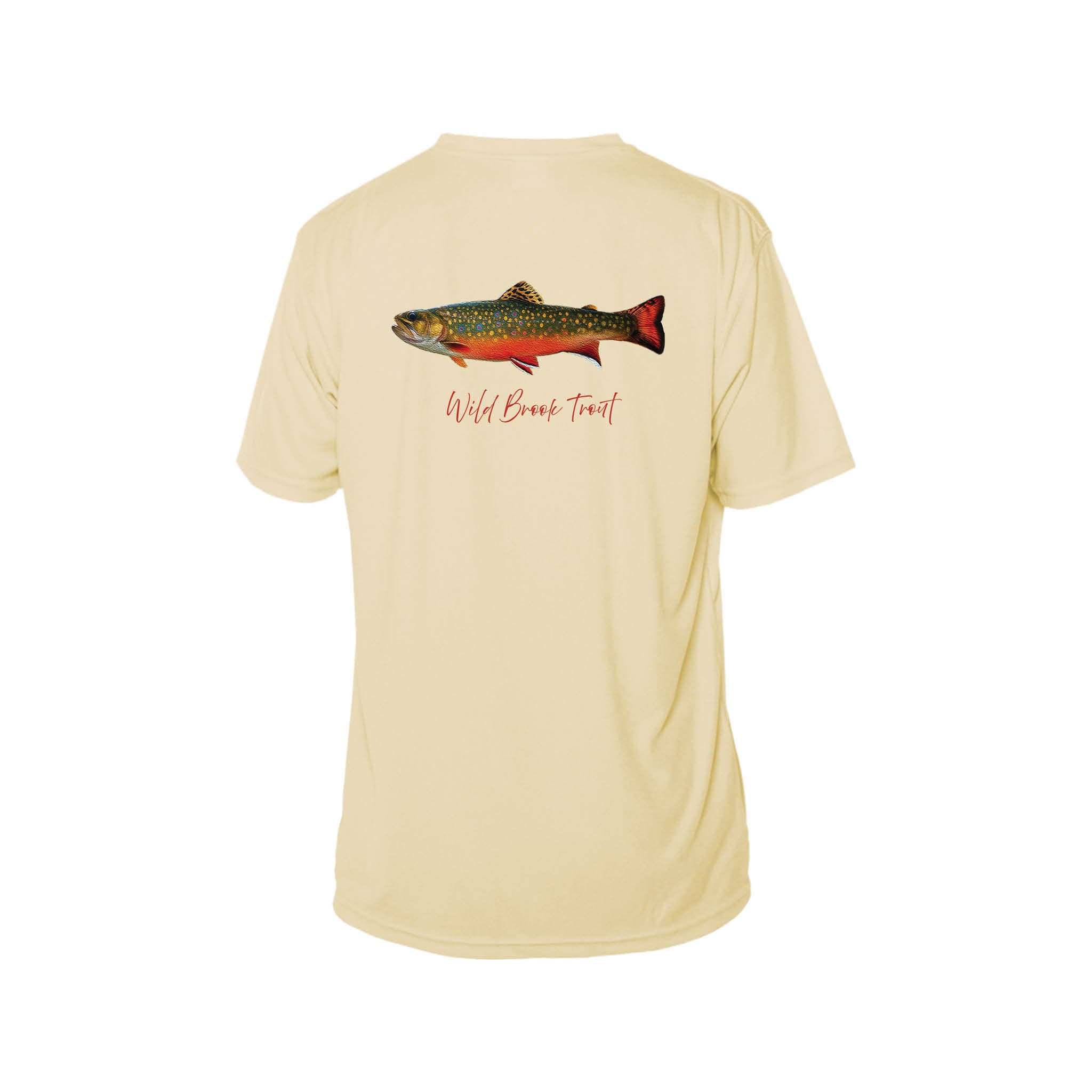 T-Shirt Pale Yellow / XS Wild Brook Trout Men's Performance T-Shirt
