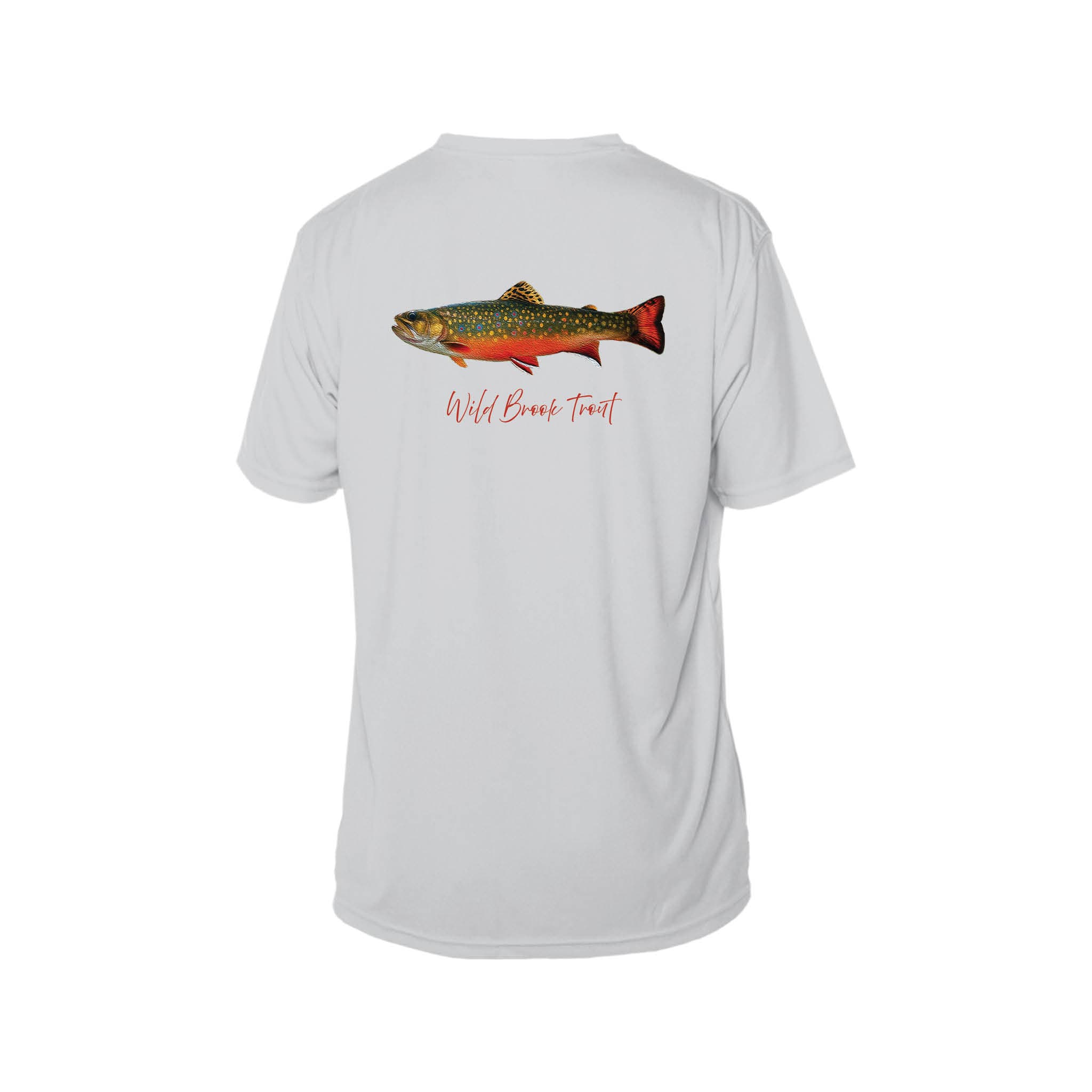 T-Shirt Pearl Grey / XS Wild Brook Trout Men's Performance T-Shirt