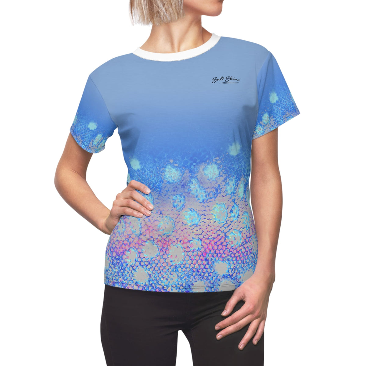 All Over Prints Brown Trout Performance Tee Purple Salt Skins Apparel