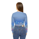 All Over Prints Colorado Women Flyfishers Purple Brown Trout V-Neck Long Sleeve by Salt Skins Salt Skins Apparel
