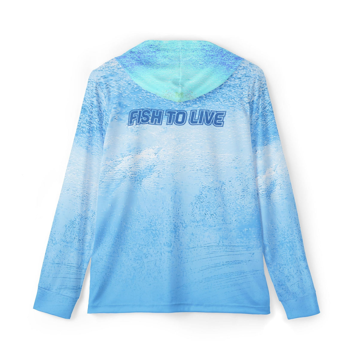 All Over Prints Fish-to-Live Permit in Blue Printify