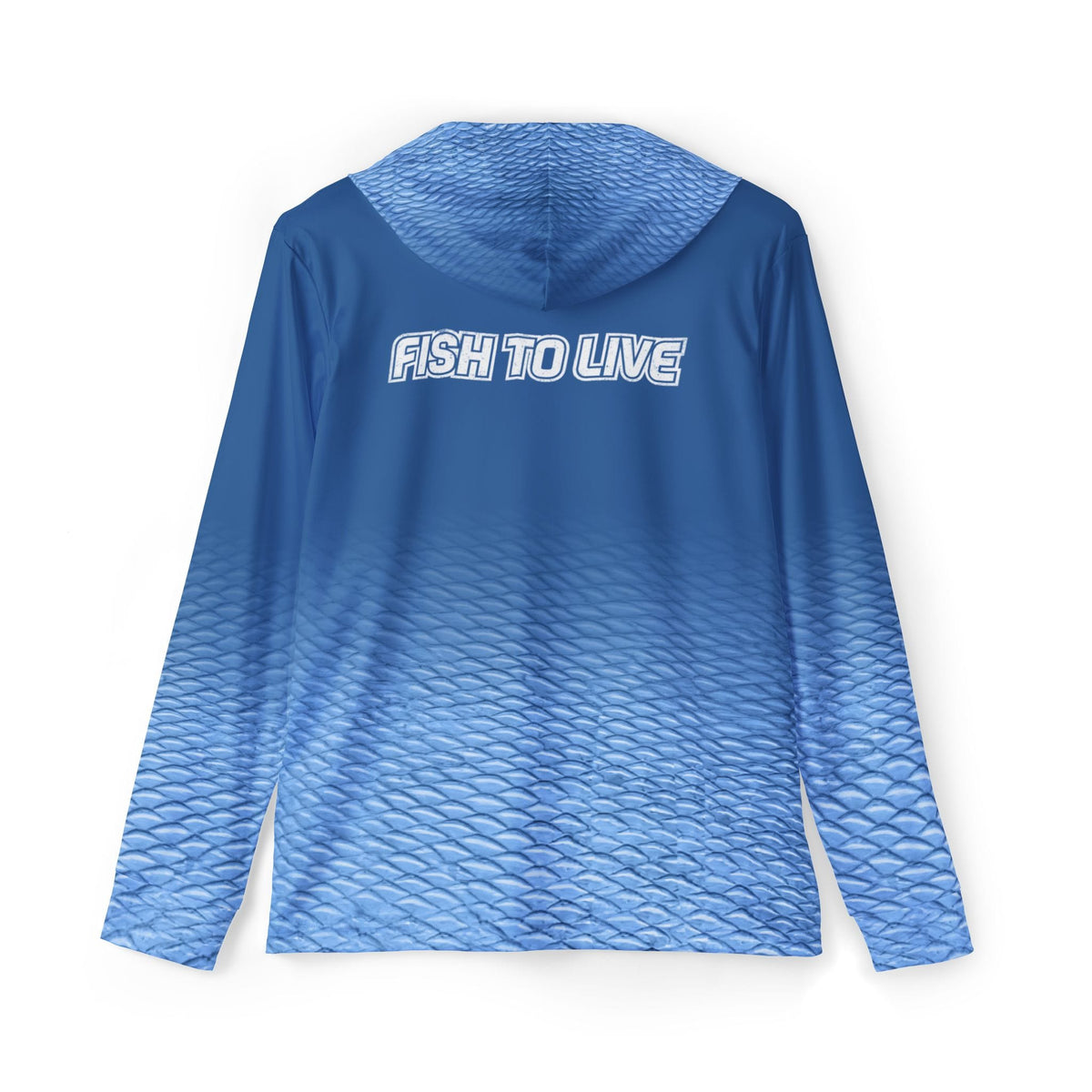 All Over Prints Fishaholic Mutton Performance Hoodie in Blue Printify