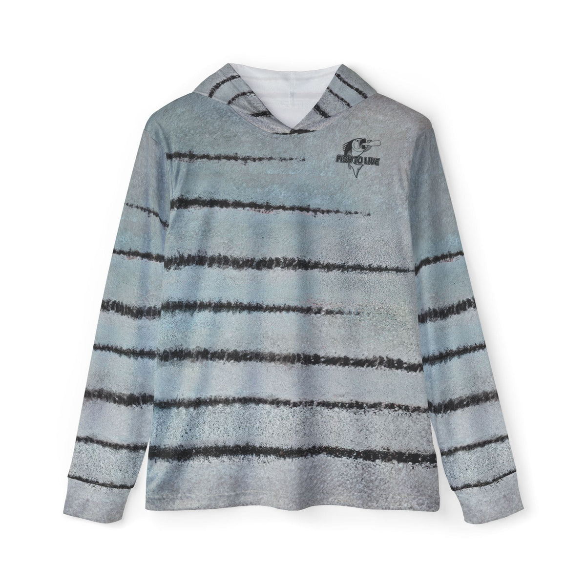 All Over Prints Fishaholic Striper Bass Salt Skins Apparel