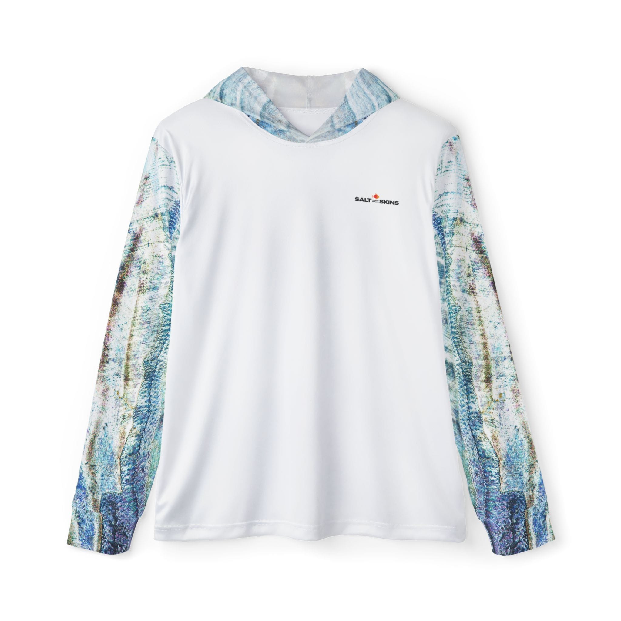 Salt Skins Men's Performance Hoodie Steel Blue / XS Barracuda Blue Captains Series II Long Sleeve Performance Hoodie