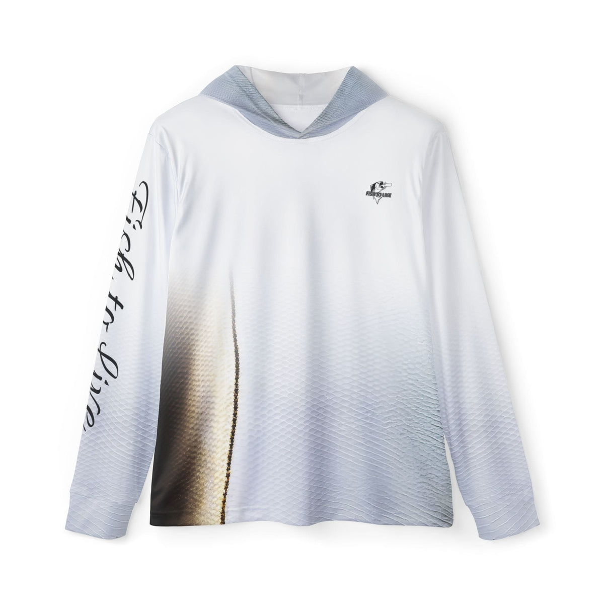 All Over Prints XS Fishaholic FIsh-to-Live Snook Performance Hoodie Printify