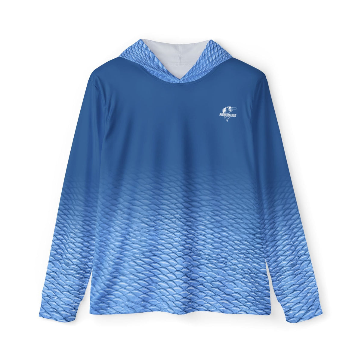 All Over Prints XS Fishaholic Mutton Performance Hoodie in Blue Printify