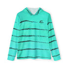 All Over Prints XS Fishaholic Seafoam Green Striper Performance Hoodie Salt Skins Apparel