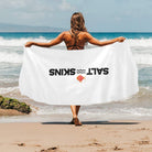 Salt Skins Beach Towel White / ONE SIZE Salt Skins Ocean Breeze Beach Towel 31.5"x 71"