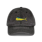 Salt Skins Hats Black / One size Mahi Embroidered Vintage Fish Cap by Salt Skins Apparel