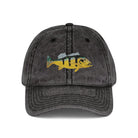 Salt Skins Hats Black / One size Peacock Bass Embroidered Vintage Fish Cap by Salt Skins Apparel