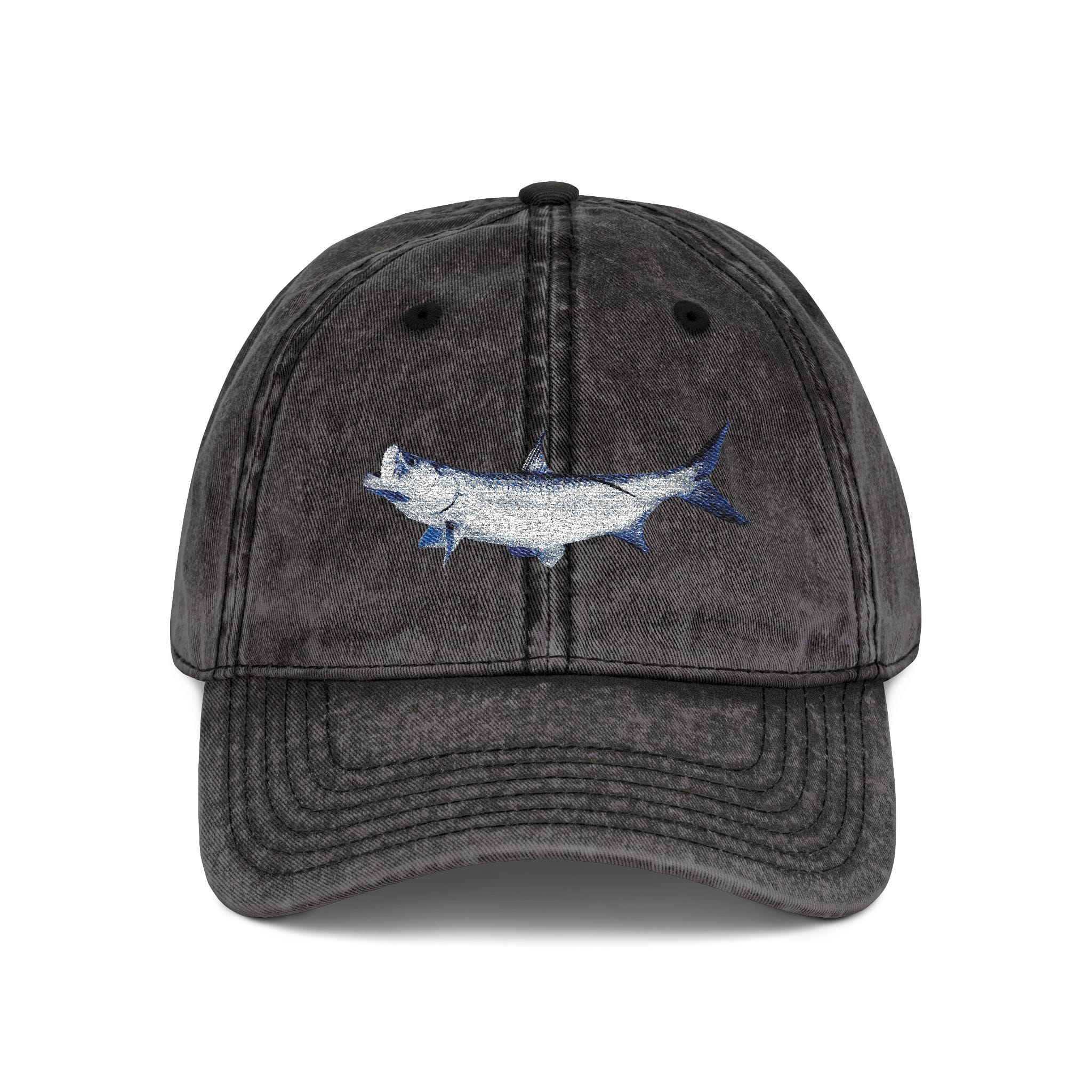 Salt Skins Hats Black / One size Tarpon Embroidered Vintage Fish Cap by Salt Skins Apparel